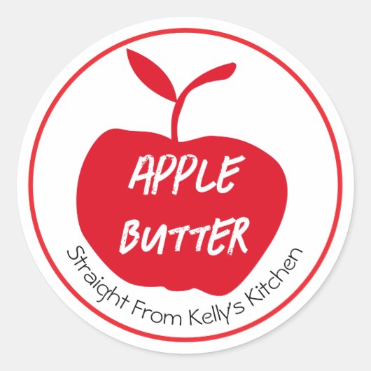 Home Canning Business Apple Butter Modern Label (Voorkant)