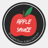 Home Canning Business Apple Sauce Modern Label (Voorkant)