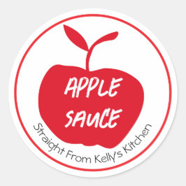 Home Canning Business Apple Sauce Modern Label