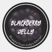Home Canning Business Blackberry Jelly Jam Label (Voorkant)