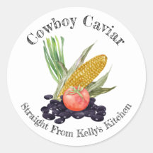 Home Canning Business Cowboy Caviar Food Label