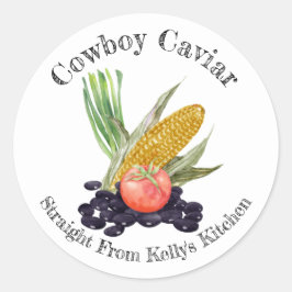 Home Canning Business Cowboy Caviar Food Label