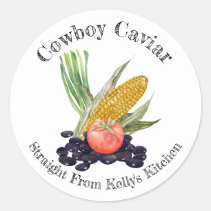 Home Canning Business Cowboy Caviar Food Label