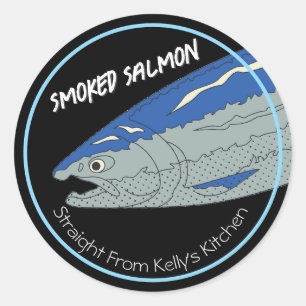 Home Canning Business Gerookte Zalm Modern Label