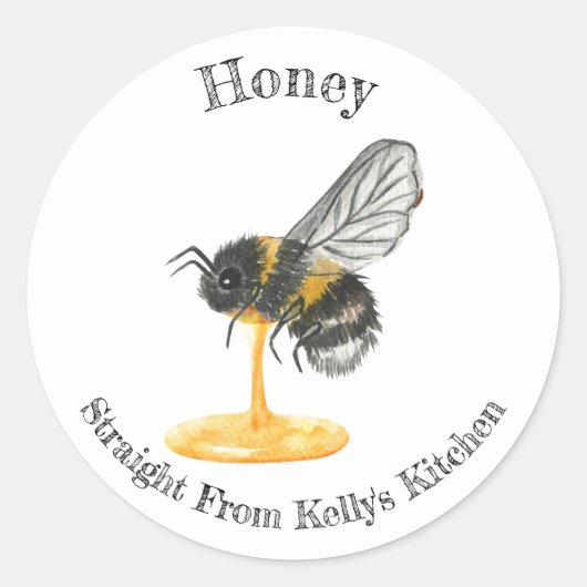 Home Canning Business Honey Food Label (Voorkant)