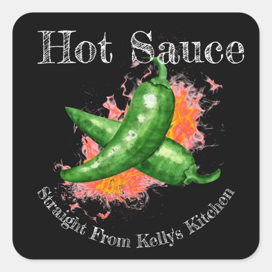 Home Canning Business Hot Sauce Eten Label (Voorkant)