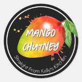 Home Canning Business Mango Chutney Modern Label (Voorkant)