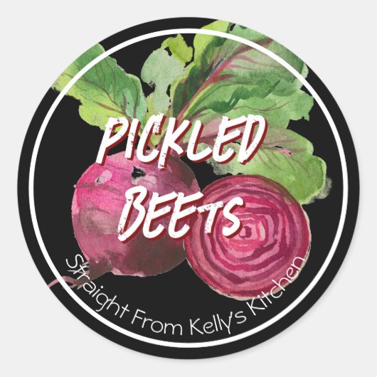 Home Canning Business Pickled Beets Label (Voorkant)