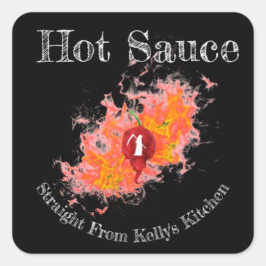 Home Canning Business Reaper Hot Sauce Eten Label (Voorkant)