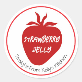 Home Canning Business Strawberry Jelly Jam Label