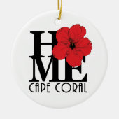 HOME Cape Coral Florida Keramisch Ornament (Voorkant)