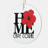 HOME Cape Coral Florida Keramisch Ornament (Links)