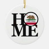HOME Capitola CA Keramisch Ornament (Voorkant)