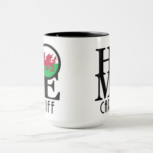 HOME Cardiff Wales 15oz Mok (Midden)