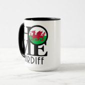 HOME Cardiff Wales 15oz Mok (Voorkant links)