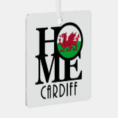 HOME Cardiff Wales Ceramic Ornament (Voorkant Rechts)