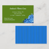 Home Care Blue Hydrangeas Custom Visitekaartjes (Voorkant / Achterkant)