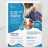 Home Care Service Flyer Sjabloon (Voorkant / Achterkant)