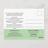 Home Care Service Promotie of Marketing Briefkaart (Achterkant)