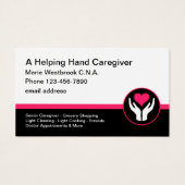 Home Caretaker C.N.A. Hart Visitekaartjes (Voorkant)