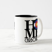 HOME Carobligale Colorado 11oz Tweekleurige Koffiemok (Voorkant rechts)