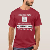 Home Carpentry Service QR code Logo maatwerk T-shirt (Voorkant)