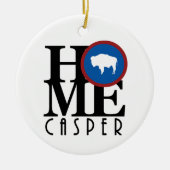 HOME Casper Wyoming Keramisch Ornament (Voorkant)