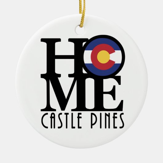 HOME Castle Pines CO Keramisch Ornament (Voorkant)