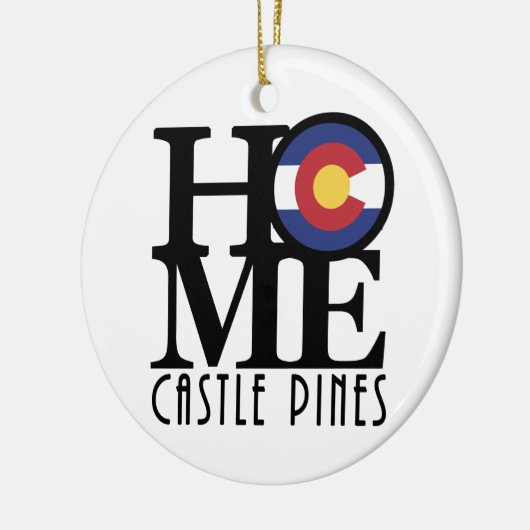 HOME Castle Pines CO Keramisch Ornament (Links)