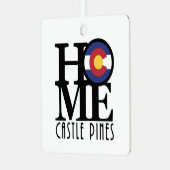 HOME Castle Pines Colorado Metalen Ornament (Voorkant links)