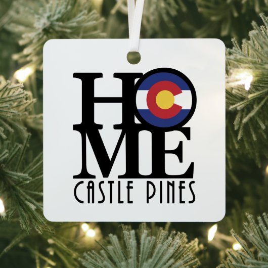 HOME Castle Pines Colorado Metalen Ornament (Insitu)