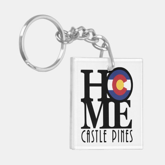 HOME Castle Pines Colorado Sleutelhanger (Voorkant Links)