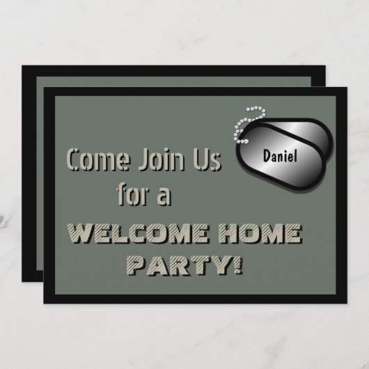 Home Celebration Custom Kaart (Voorkant / Achterkant)