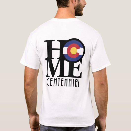 HOME Centennial Colorado (achterzijde) T-shirt (Achterkant)