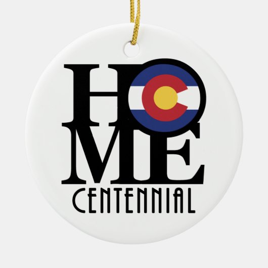 HOME Centennial Colorado Keramisch Ornament (Voorkant)