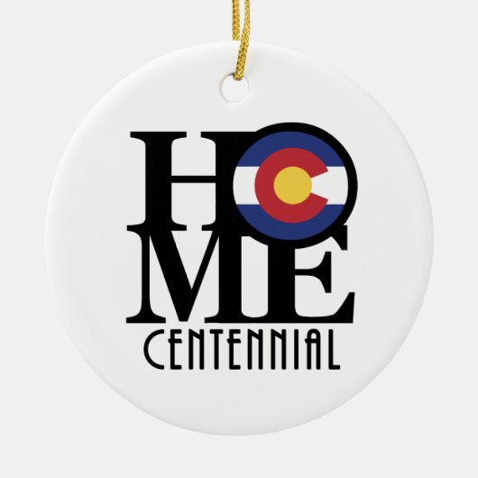 HOME Centennial Colorado Keramisch Ornament (Voorkant)