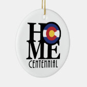 HOME Centennial Colorado Keramisch Ornament (Rechts)
