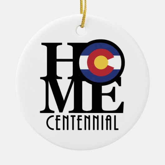 HOME Centennial Colorado Keramisch Ornament (Voorkant)