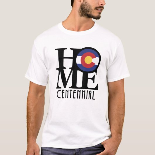 HOME Centennial Colorado (voorgedrukt) T-shirt (Voorkant)