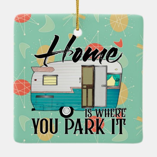 Home Ceramic Ornament (Achterkant)