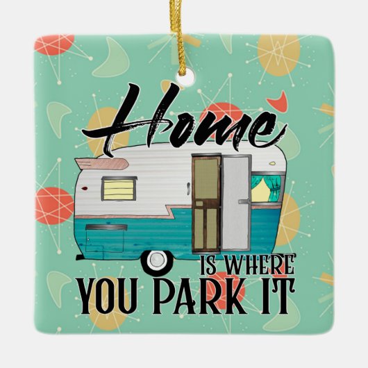 Home Ceramic Ornament (Voorkant)