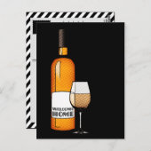 home champagne welkom briefkaart (Voorkant / Achterkant)