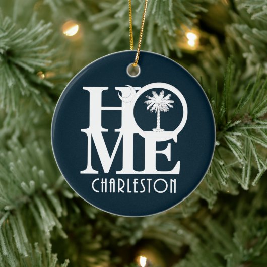 HOME Charleston SC Keramisch Ornament (Boom)
