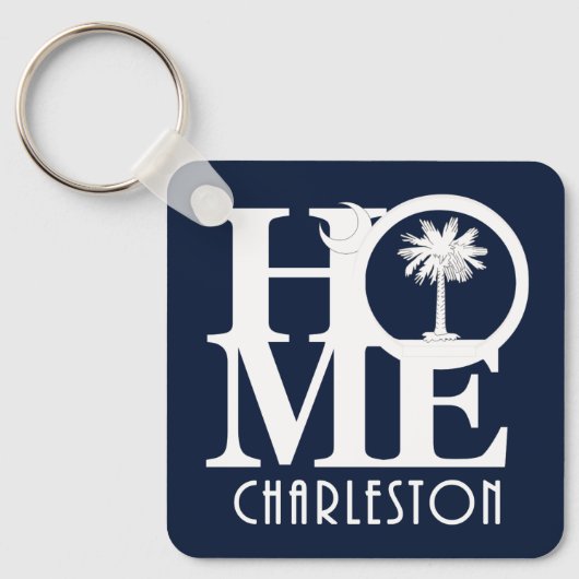 HOME Charleston South Carolina Sleutelhanger (Voorkant)