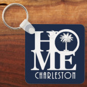 HOME Charleston South Carolina Sleutelhanger (Voorkant)
