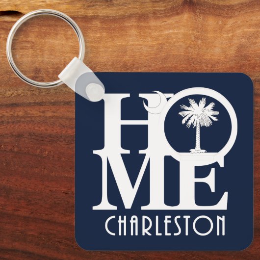 HOME Charleston South Carolina Sleutelhanger (Voorkant)