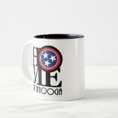 HOME Chattanooga 15oz Tweekleurige Koffiemok (Voorkant links)