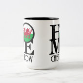 HOME Chepstow Wales 15oz Tweekleurige Koffiemok (Center)