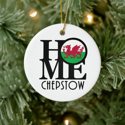 HOME Chepstow Wales Keramisch Ornament (Boom)