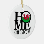 HOME Chepstow Wales Keramisch Ornament (Rechts)